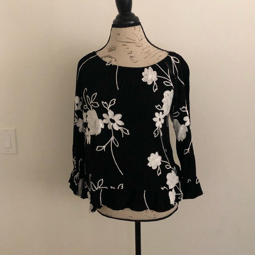 INC Embroidered Top